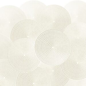 Laser-engraved cork wall art panel with abstract engraving on a clean neutral background with a subtle shadow