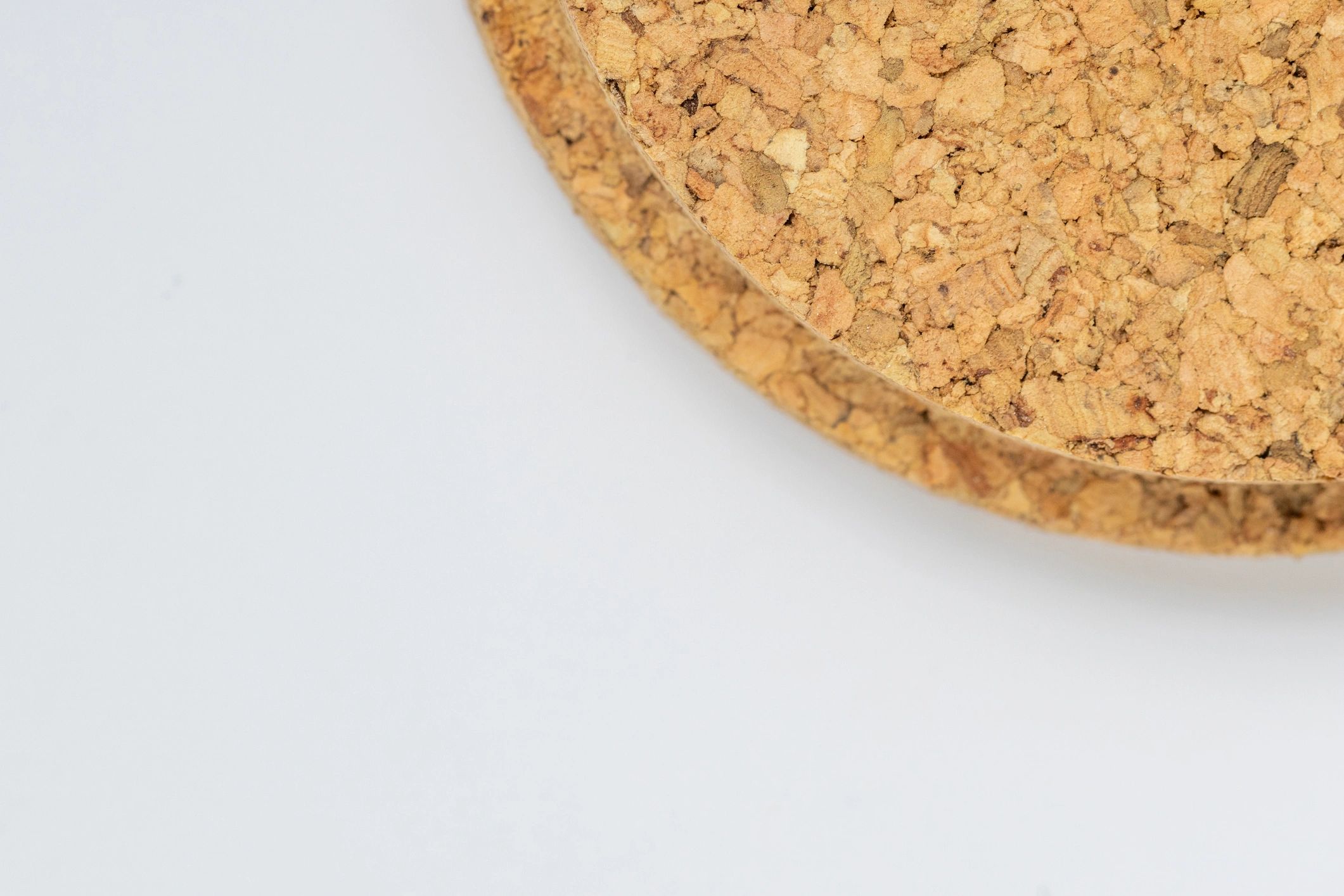 Cork coaster texture with natural brown material